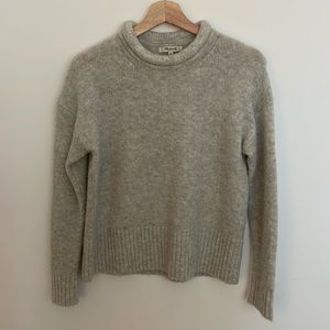 Alpaca wool blend Madewell roll neck sweater